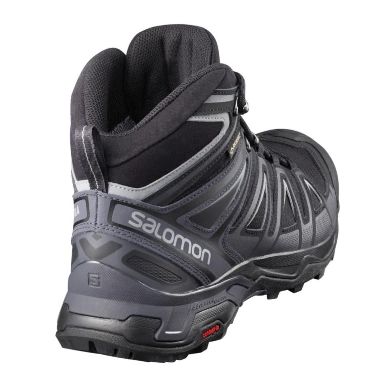 Botas Caminhada Salomon X Ultra 3 Mid GTX Masculino Pretas | PT U47658